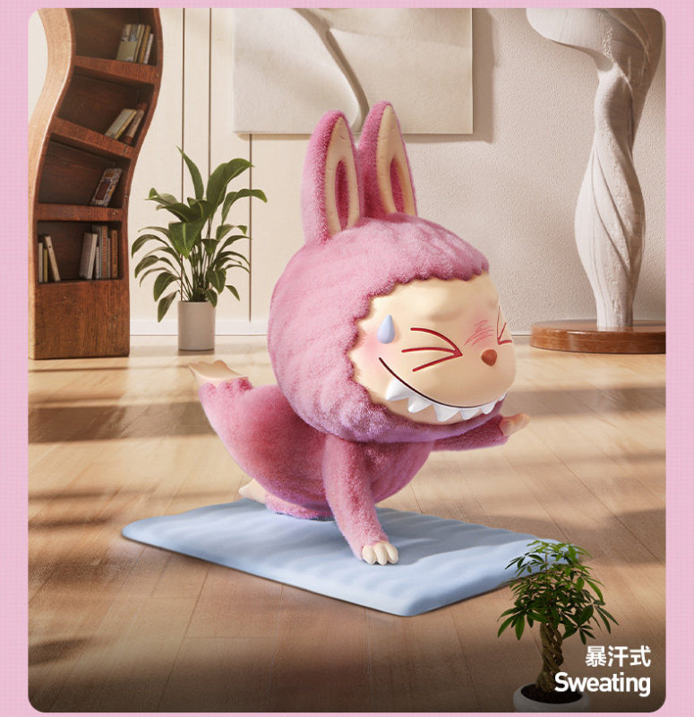 T0088 POP MART THE MONSTERS Labubu Lazy Yoga Figure Blind Box Gift