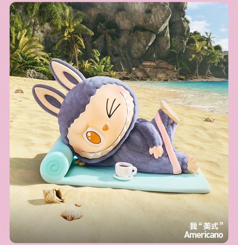 T0088 POP MART THE MONSTERS Labubu Lazy Yoga Figure Blind Box Gift