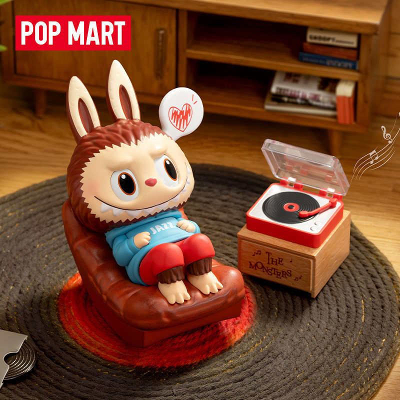 T0087 POP MART Labubu Jazz Figure Desktop Ornament Toy Gift