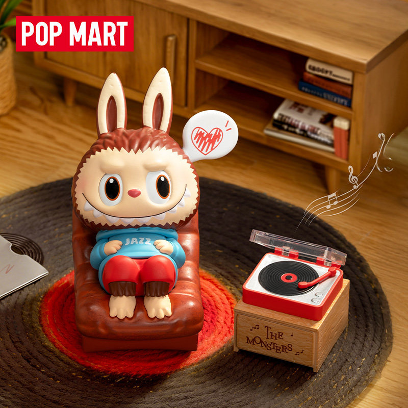 T0087 POP MART Labubu Jazz Figure Desktop Ornament Toy Gift