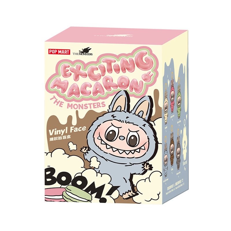 T0086 POP MART Labubu THE MONSTERS Sweet Macaron Vinyl Face Blind Box Collectible Gift