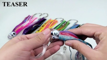 S3038 Acrylic Head Octopus Trolling Lure for Saltwater Boat Fishing 50g  6.5"    1 PCS