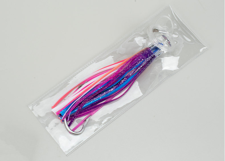 S3038 Acrylic Head Octopus Trolling Lure for Saltwater Boat Fishing 50g  6.5"    1 PCS