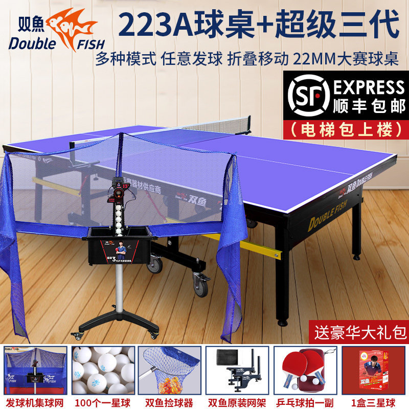 S3040 DOUBLE FISH Foldable Table Tennis Table Set