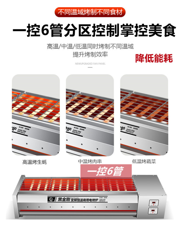 H0065 Black King Kong Smokeless Electric Grill