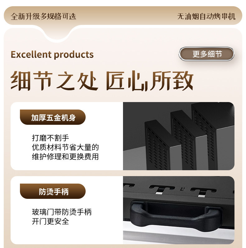 H0064 Smokeless Automatic Rotating Electric Rotisserie