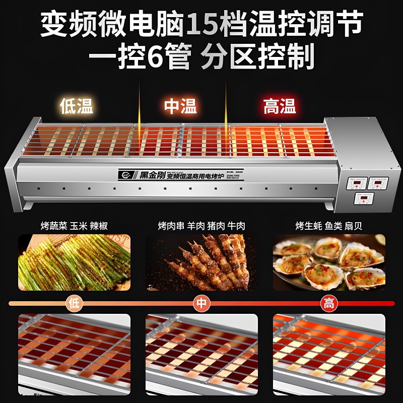 H0065 Black King Kong Smokeless Electric Grill
