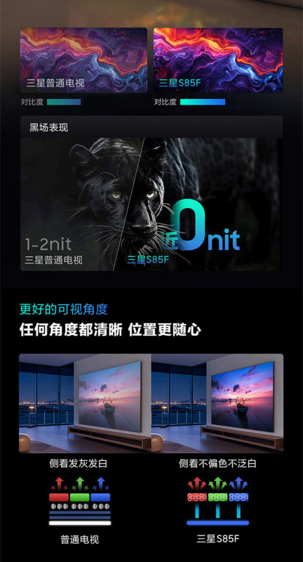 E9140 Samsung 55S85F 55-Inch Next-Gen AI OLED Ultra-Thin 4K TV
