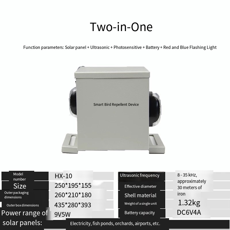 E9144 All-in-one bird deterrent device