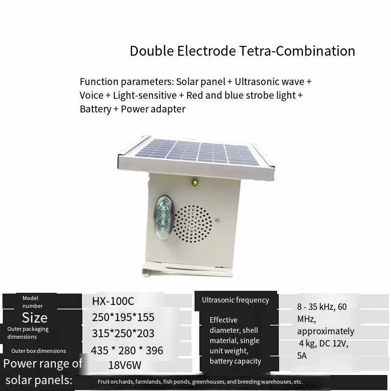 E9144 All-in-one bird deterrent device