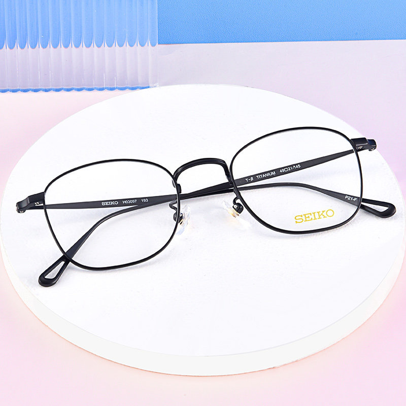 P7016  Japanese SEIKO Retro Titanium Blue Light Blocking Glasses