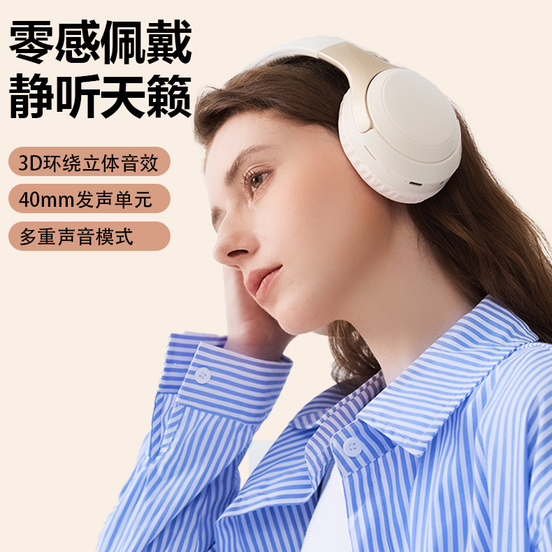 E9153 Over-Ear Bluetooth Headphones with Microphone, Hi-Fi Sound, and Extended Battery Life