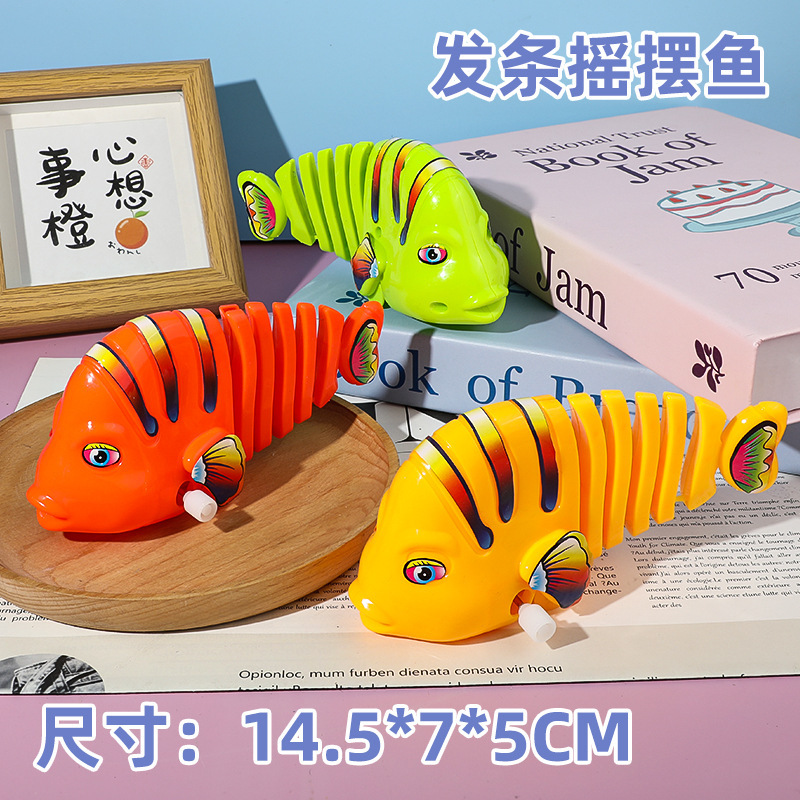 T0092 Wind-up Jumping Fish Toy for Kids - Fun Novelty Toy, Perfect Small Gifts for Kindergarten