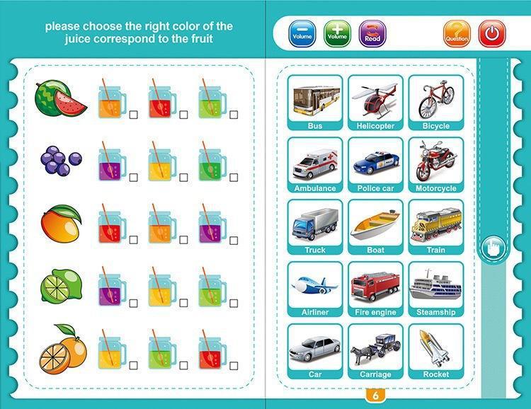 T0096 Educational Finger-Touch Talking Book Toy for Babies – Interactive Early Learning Storybook & Point-to-Read Player