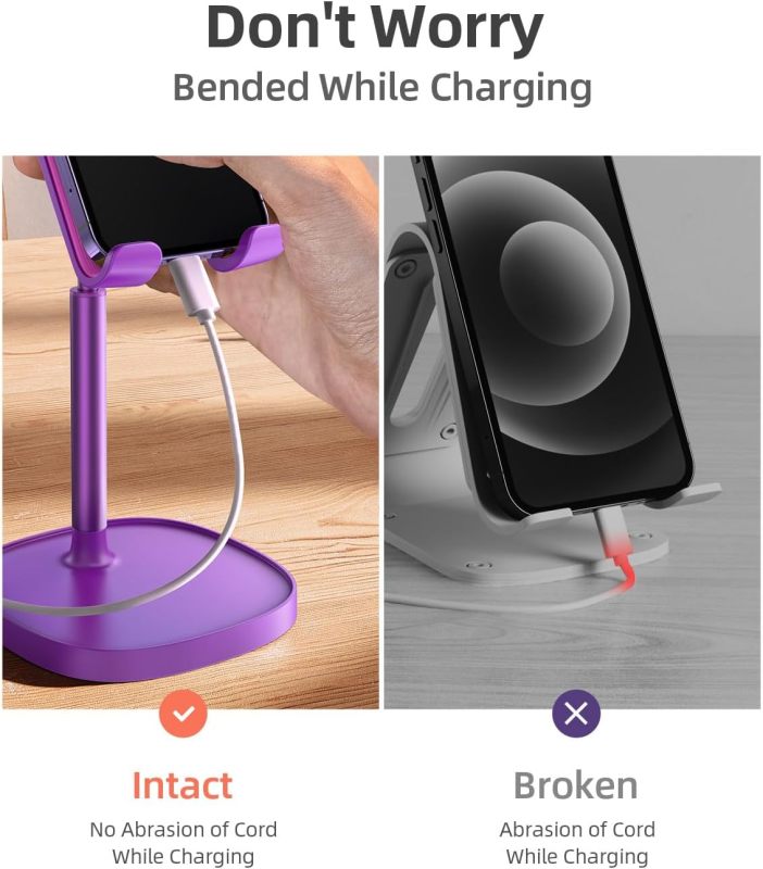 LISEN Cell Phone Stand Phone Holder for Desk, Gaming for Nintendo Switch