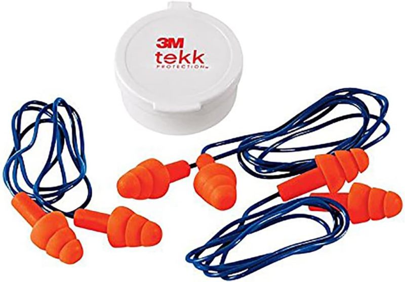 3M Corded Reusable Earplug, 3-Pair with Case