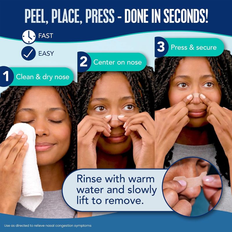 Breathe Right Nasal Strips, Relieves Nasal Congestion, Extra Strength, Tan