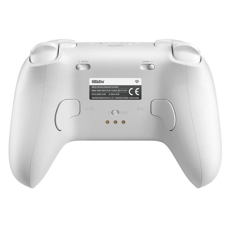 8Bitdo Ultimate 2 Bluetooth Controller for Switch & Windows PC, Switch Pro Controller with TMR Joysticks, Switchable Hall Effect/Tactile Triggers, Vibration and Motion Control, RGB Fire Ring, White
