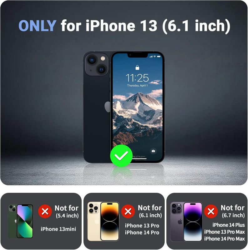 jaroco Magnetic for iPhone 13 Case Heavy Duty Protection Black