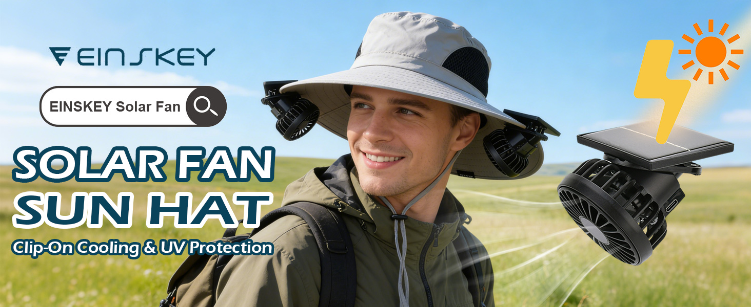 Solar Powered Fan Hat