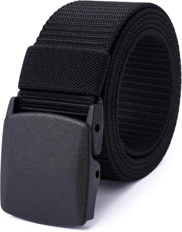 Mile High Life | Nylon Web Belt | Outdoor Military Belt | TSA Safe Buckle Plastic/Metal