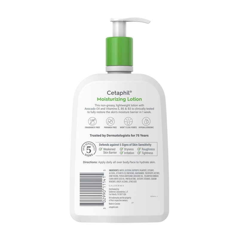 Cetaphil Moisturizing Face & Body Lotion, Sensitive Skin, 20oz