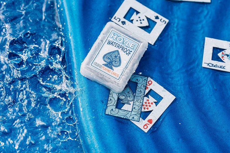Hoyle Waterproof Clear Plastic Playing Cards 1 Deck Outdoor Pool