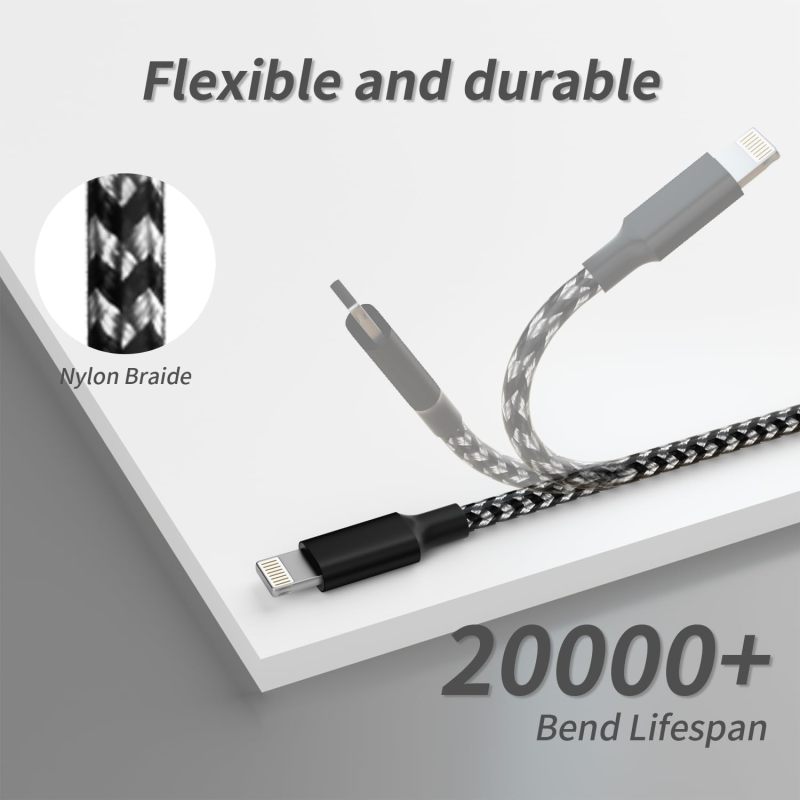 Travel Multi Charging Cable, Phone Chargers for Multiple Devices, 2Pack 4FT