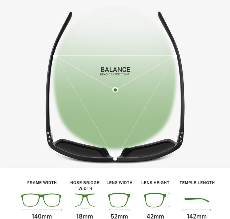 Fanshen Square Polarized Sunglasses for Men, 3 Pack Lightweight UV Protection Sun Glasses for Driving Fishing Golf