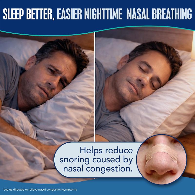 Breathe Right Nasal Strips, Relieves Nasal Congestion, Extra Strength, Tan