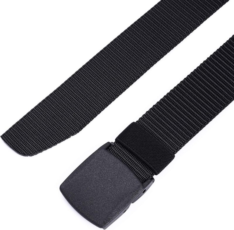 Mile High Life | Nylon Web Belt | Outdoor Military Belt | TSA Safe Buckle Plastic/Metal