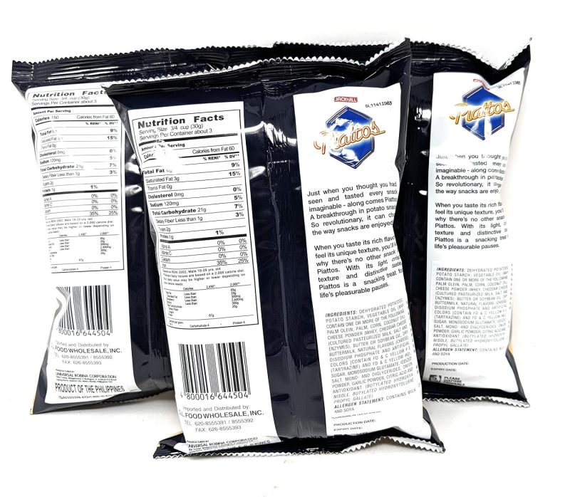 Jackn Jill Piattos Cheese 3oz, 3 Pack