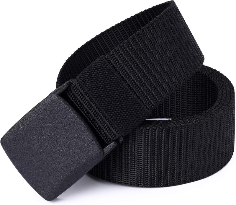 Mile High Life | Nylon Web Belt | Outdoor Military Belt | TSA Safe Buckle Plastic/Metal