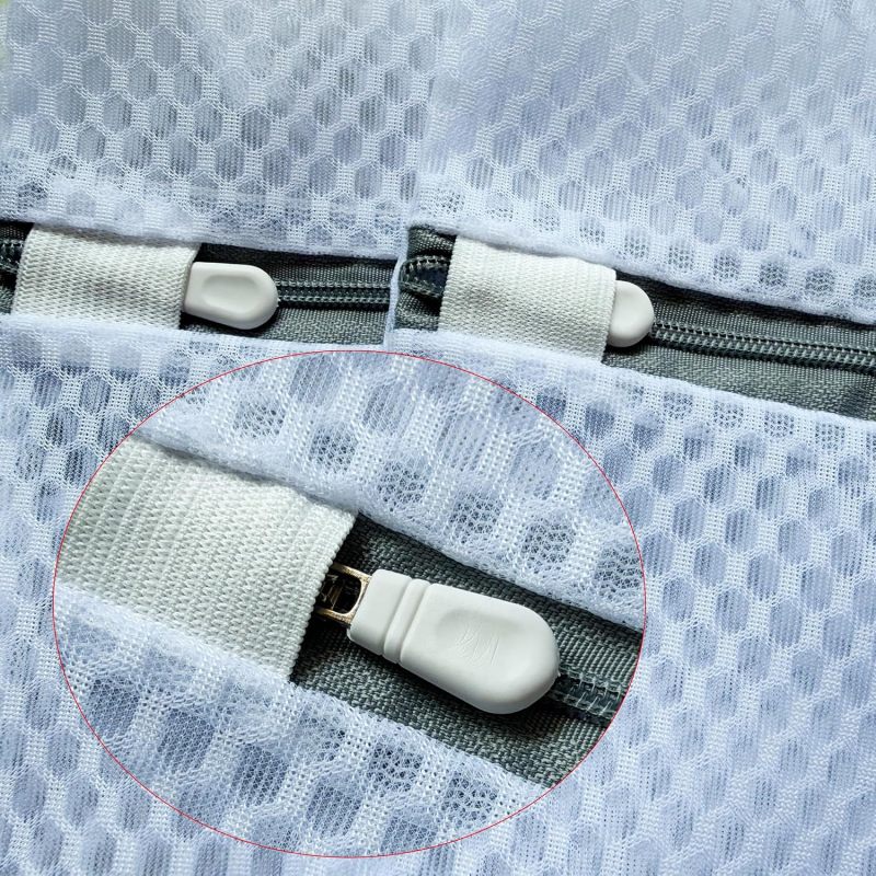 3Pcs Mesh Laundry Bags Durable Zipper Wash Bags for Delicates, Lingerie, Bras, Underwear, Baby Clothes, Shoe, Sock - Protect Garments in Washing Machine Pouch Net Bag Travel (3 Medium(12 x 16 Inches))