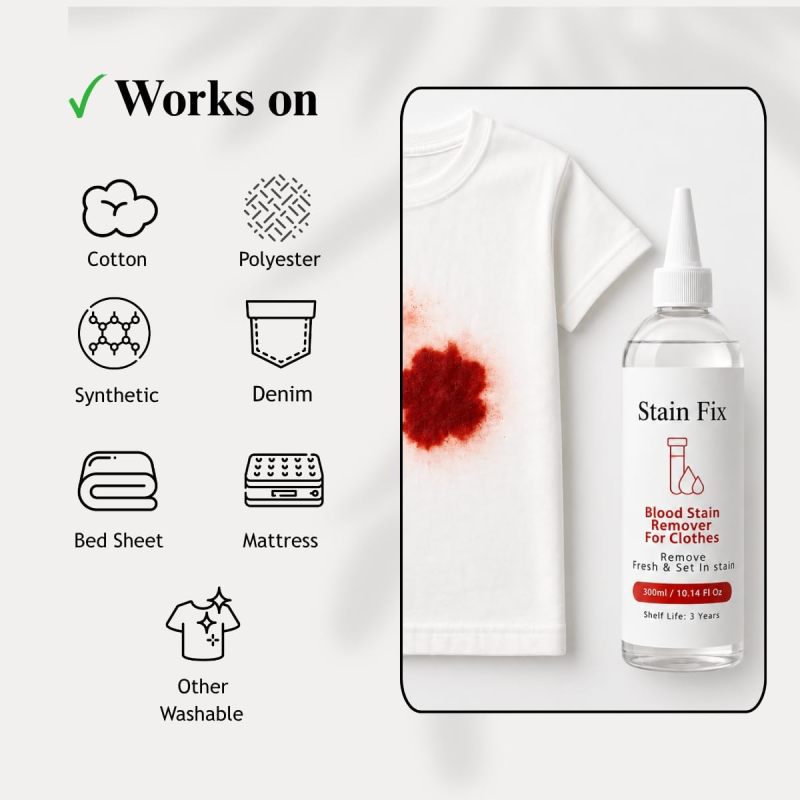 Blood Stain Remover for Clothes (10.14oz)