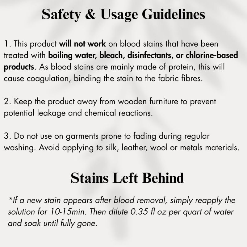 Blood Stain Remover for Clothes (10.14oz)