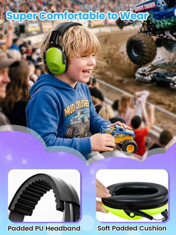 Dr.meter EM100 Noise Cancelling Headphones for Kids Adults, Ear Muffs