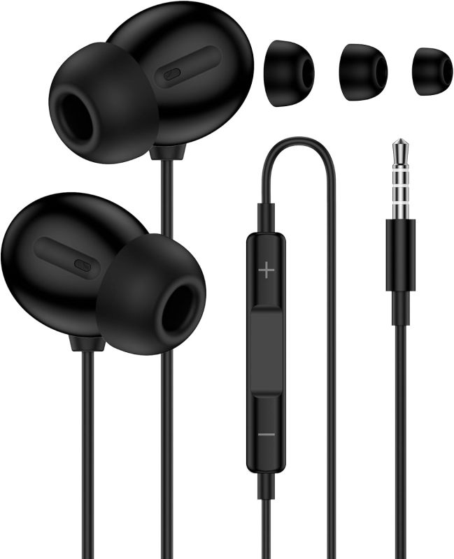 Wired Earbuds, 3.5mm Jack Headphones Wired, in-Ear Apple Earphones with Mic