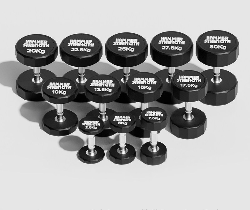 S3050 Pair of Solid Hex Dumbbells