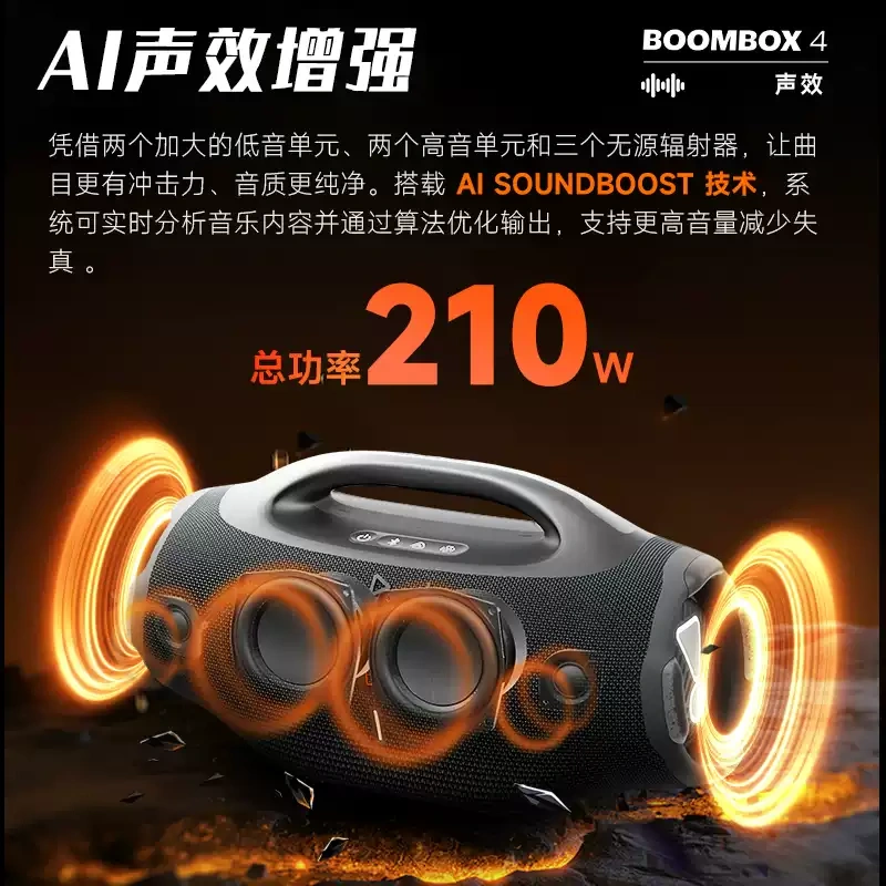 E9172 JBL BOOMBOX 4 Portable Outdoor Bluetooth Speaker