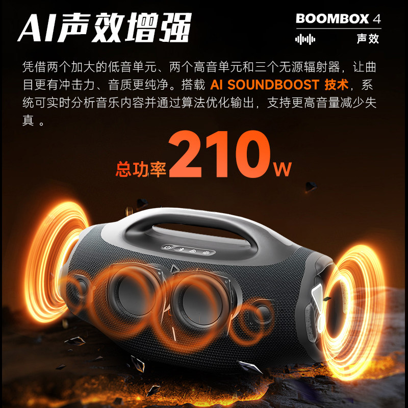 E9172 JBL BOOMBOX 4 Portable Waterproof Outdoor Bluetooth Speaker