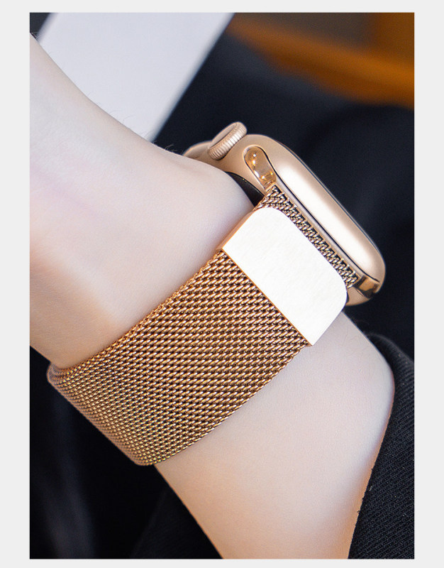E9178 Stainless Steel Magnetic Watch Band 44mm Compatible with iWatch