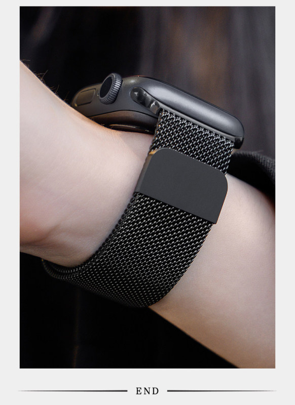 E9178 Stainless Steel Magnetic Watch Band 44mm Compatible with iWatch