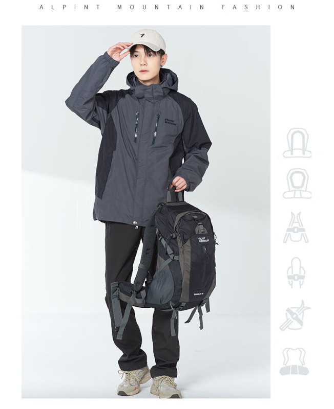 S3058 Alpint Mountain Men's Professional Mountaineering Backpack for Outdoor Travel & Hiking
