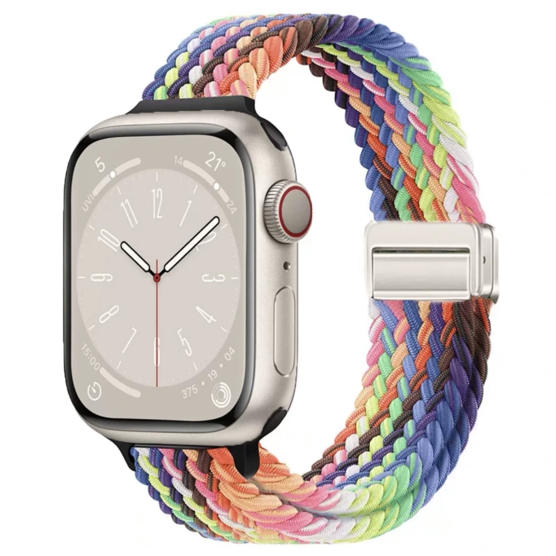 E9179 Stainless Silicone Magnetic Watch Band S8-41mm Compatible with iWatch