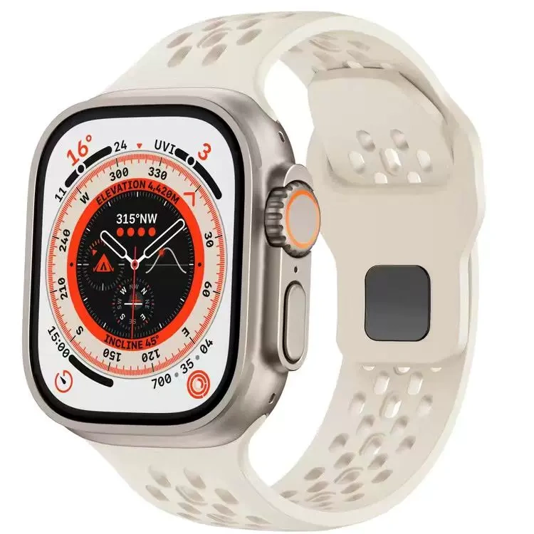 E9179 Stainless Silicone Magnetic Watch Band S8-41mm Compatible with iWatch