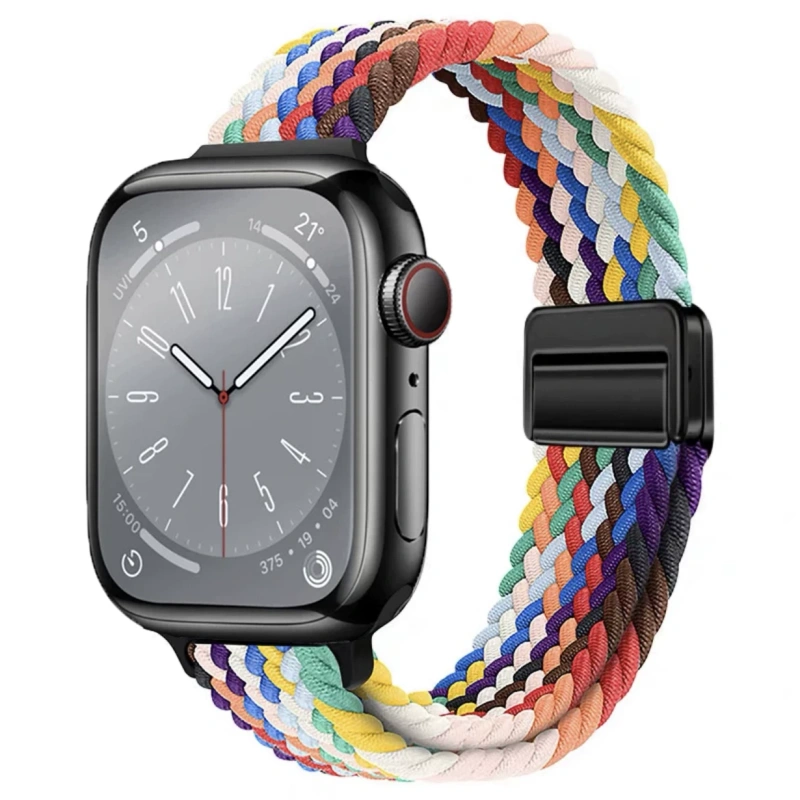 E9179 Stainless Silicone Magnetic Watch Band S8-41mm Compatible with iWatch