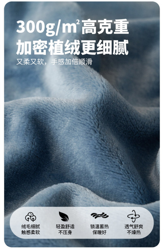 H0078 Milk Velvet & Coral Fleece Blanket, Sofa Throw