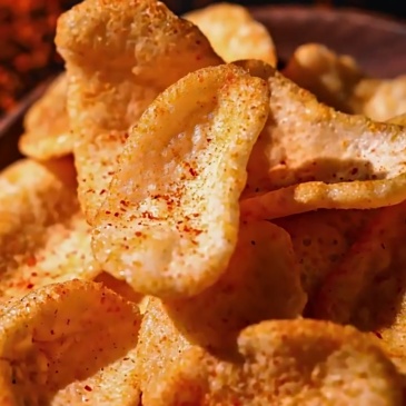 G0078 Calbee Hot Wave Spicy Shrimp Chips 105g