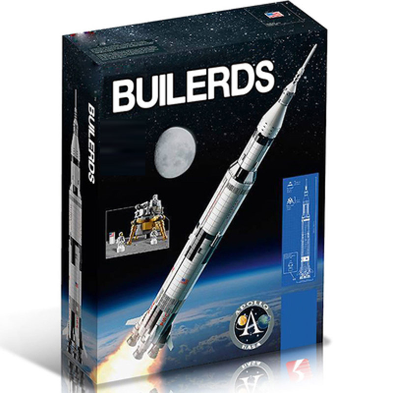 T0104 NASA  Apollo Saturn V Building Set – 1-Meter Long, 1969-Piece Kit